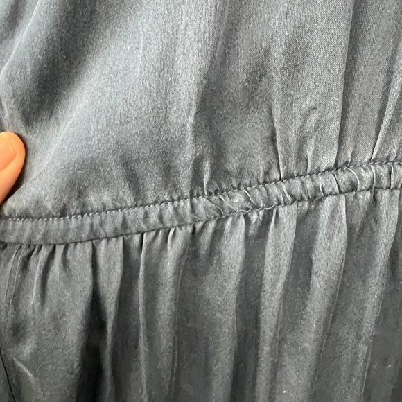 Sundance Gossamer Dreams 100% Silk Maxi Dress Gown Midnight Blue Size XL - Picture 7 of 10